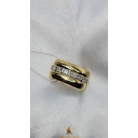 Підвіска із жовтого золота з діамантами 1.020 ct